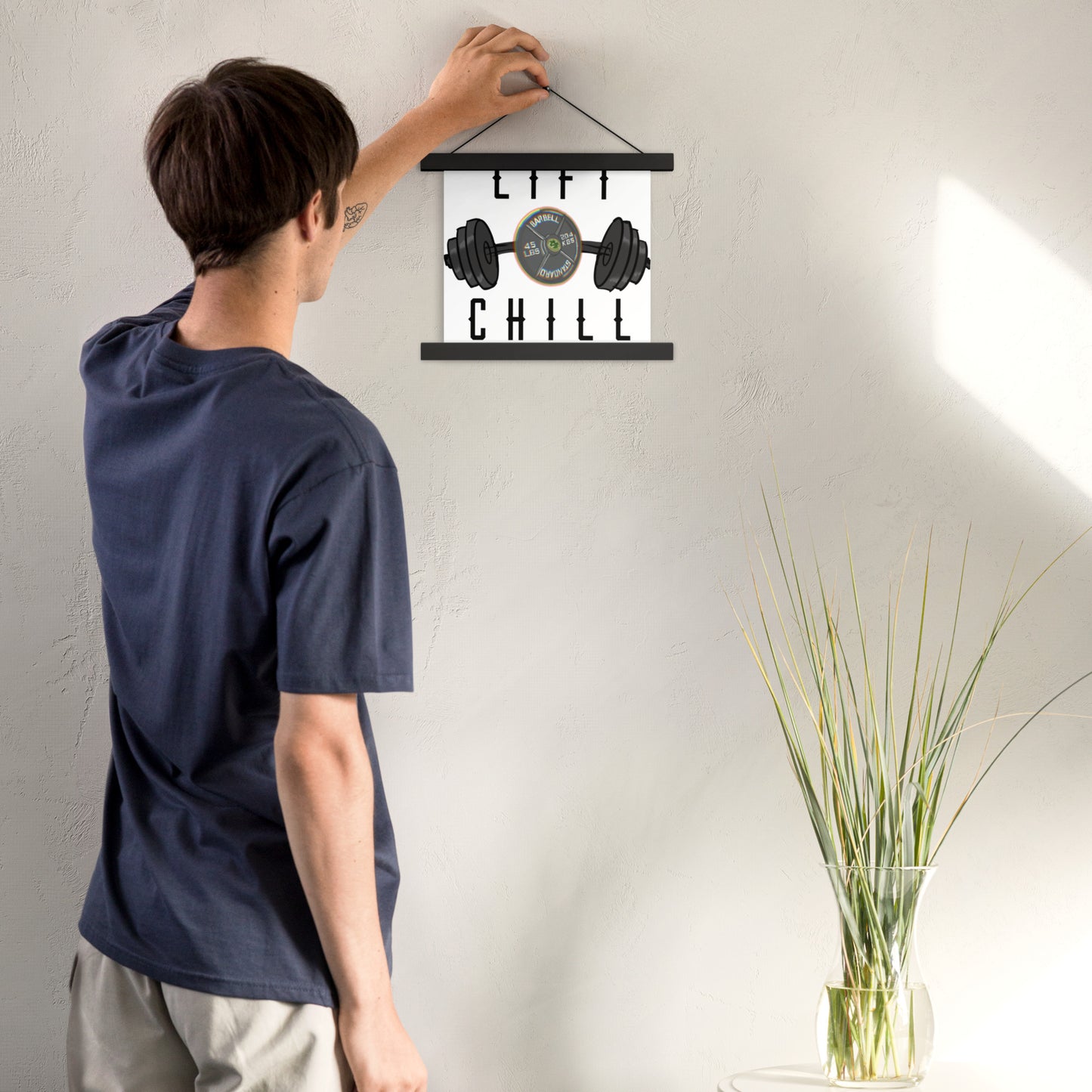 Lift n' Chill Poster with hangers