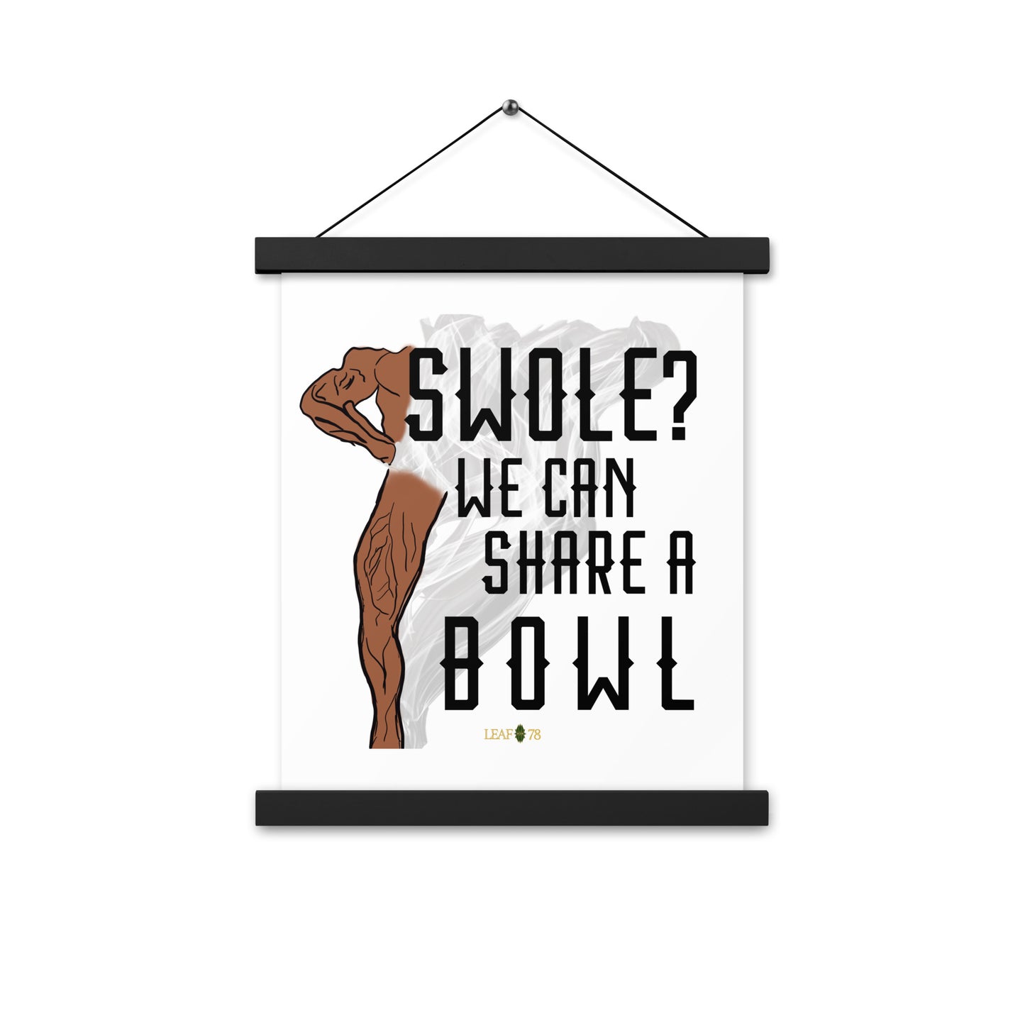 Swole Bowl Poster with hangers