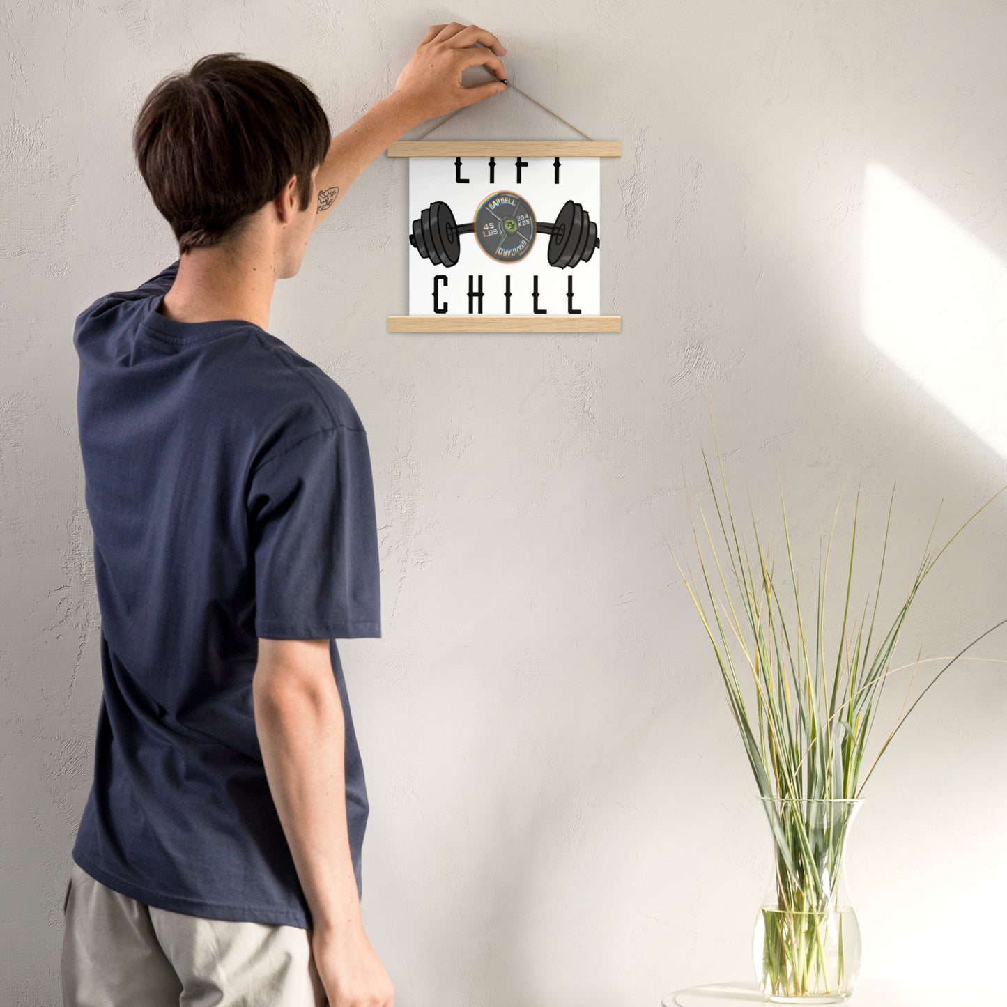 Lift n' Chill Poster with hangers