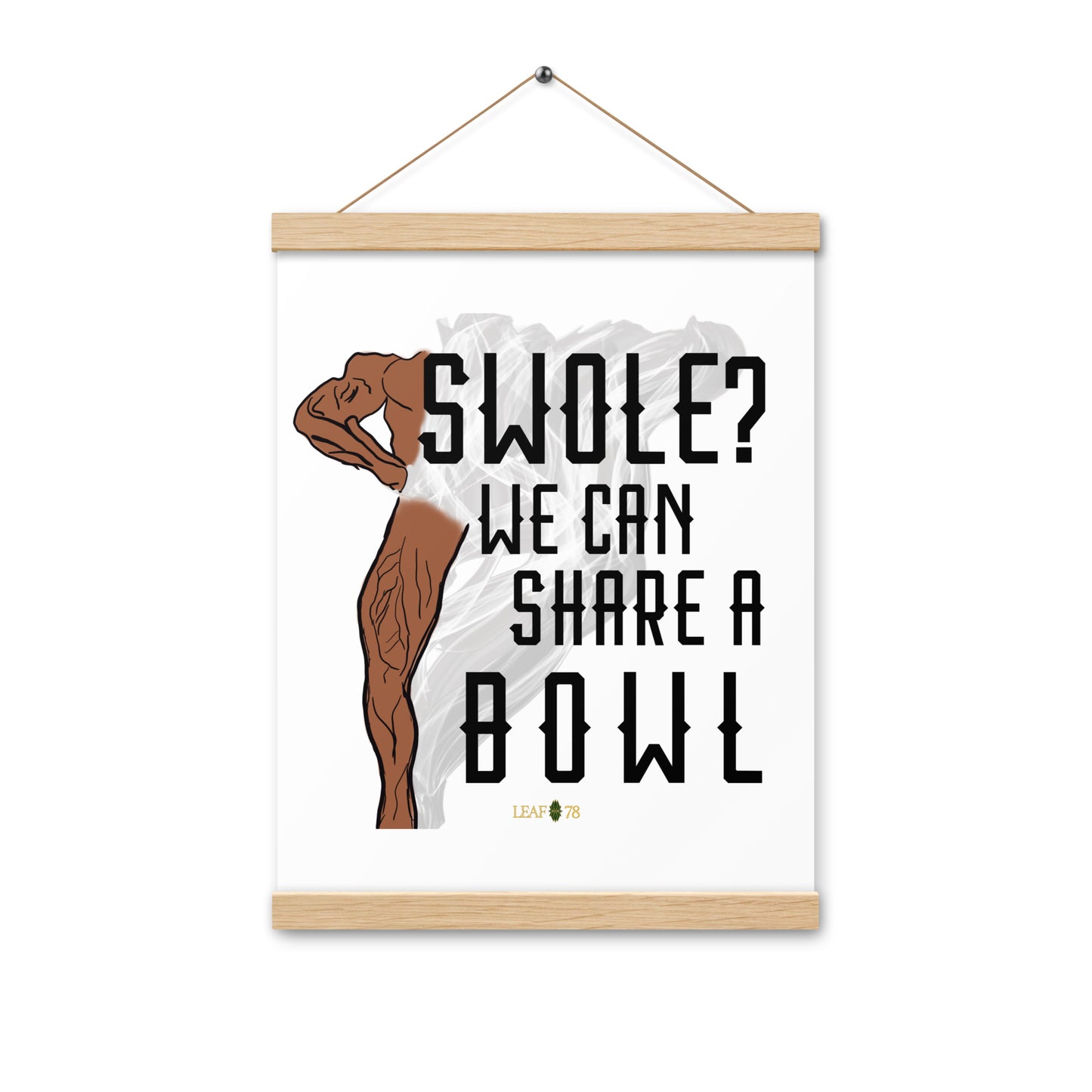 Swole Bowl Poster with hangers