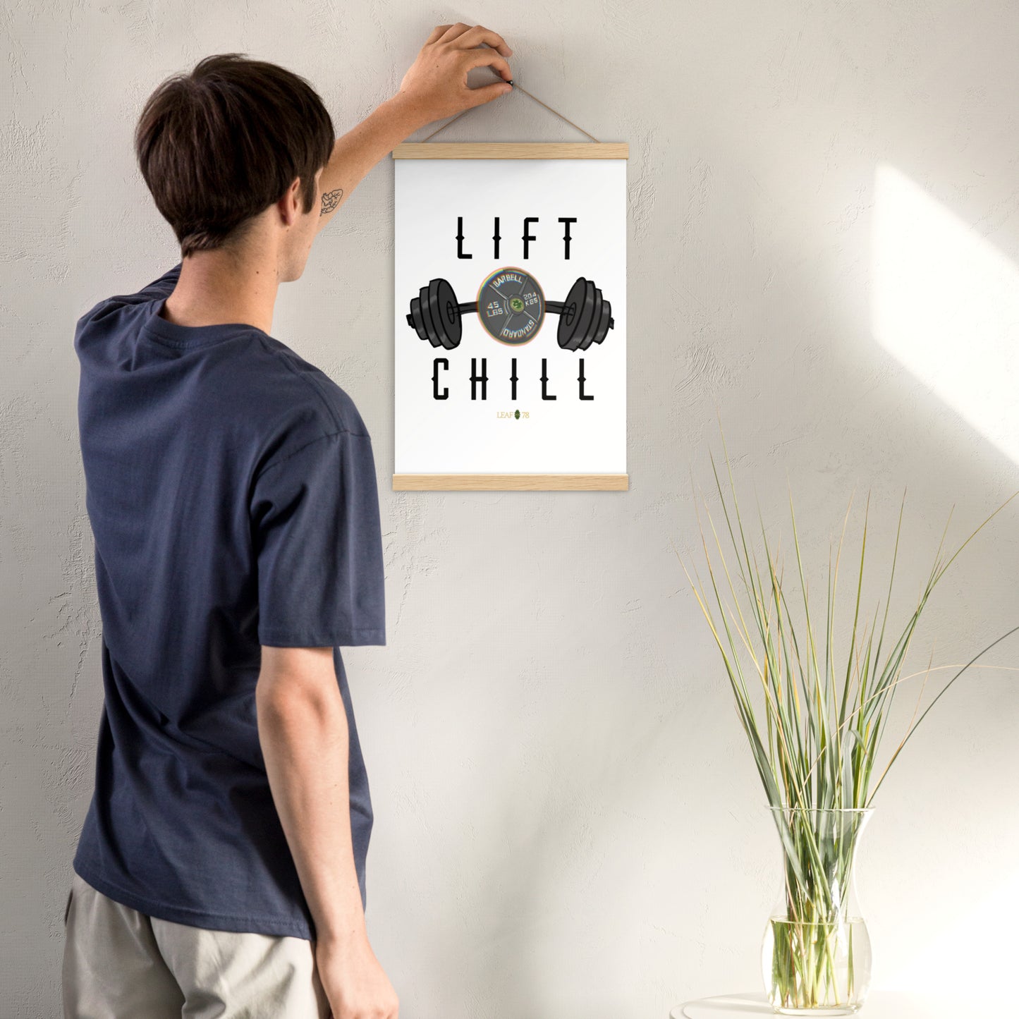 Lift n' Chill Poster with hangers