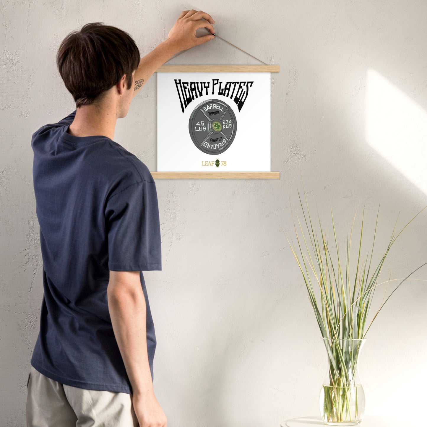 Heavy Plates Toking Eighths Poster with hangers