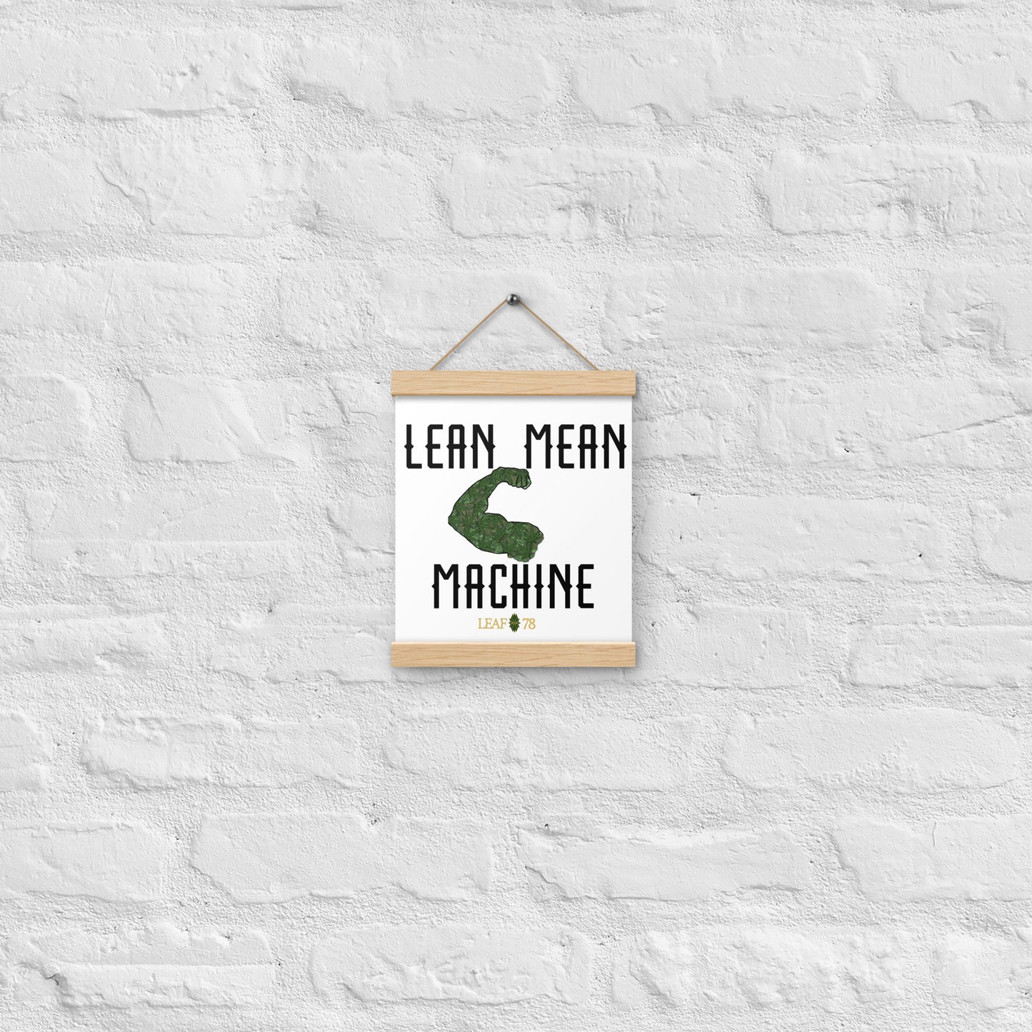 Lean Mean Machine Poster with hangers