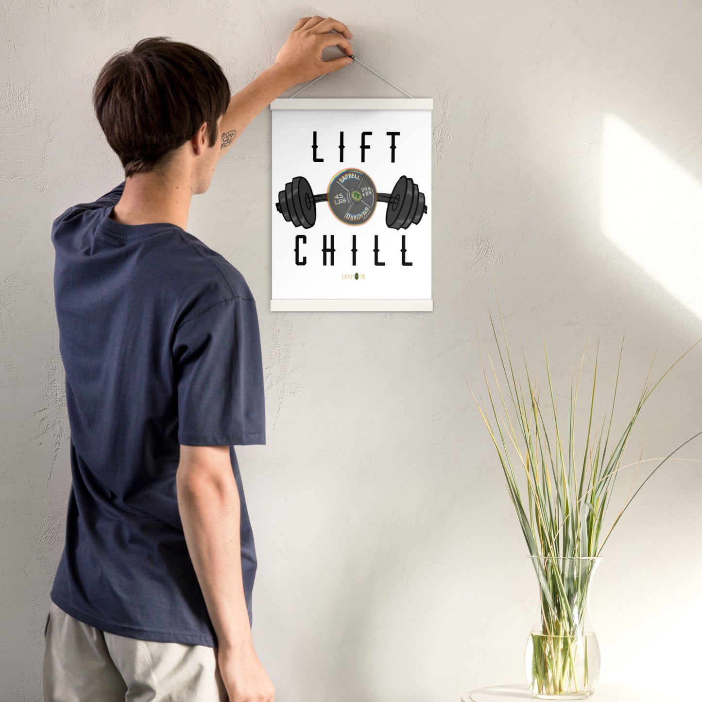 Lift n' Chill Poster with hangers