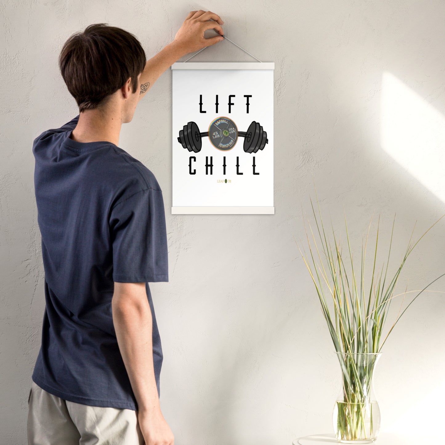 Lift n' Chill Poster with hangers