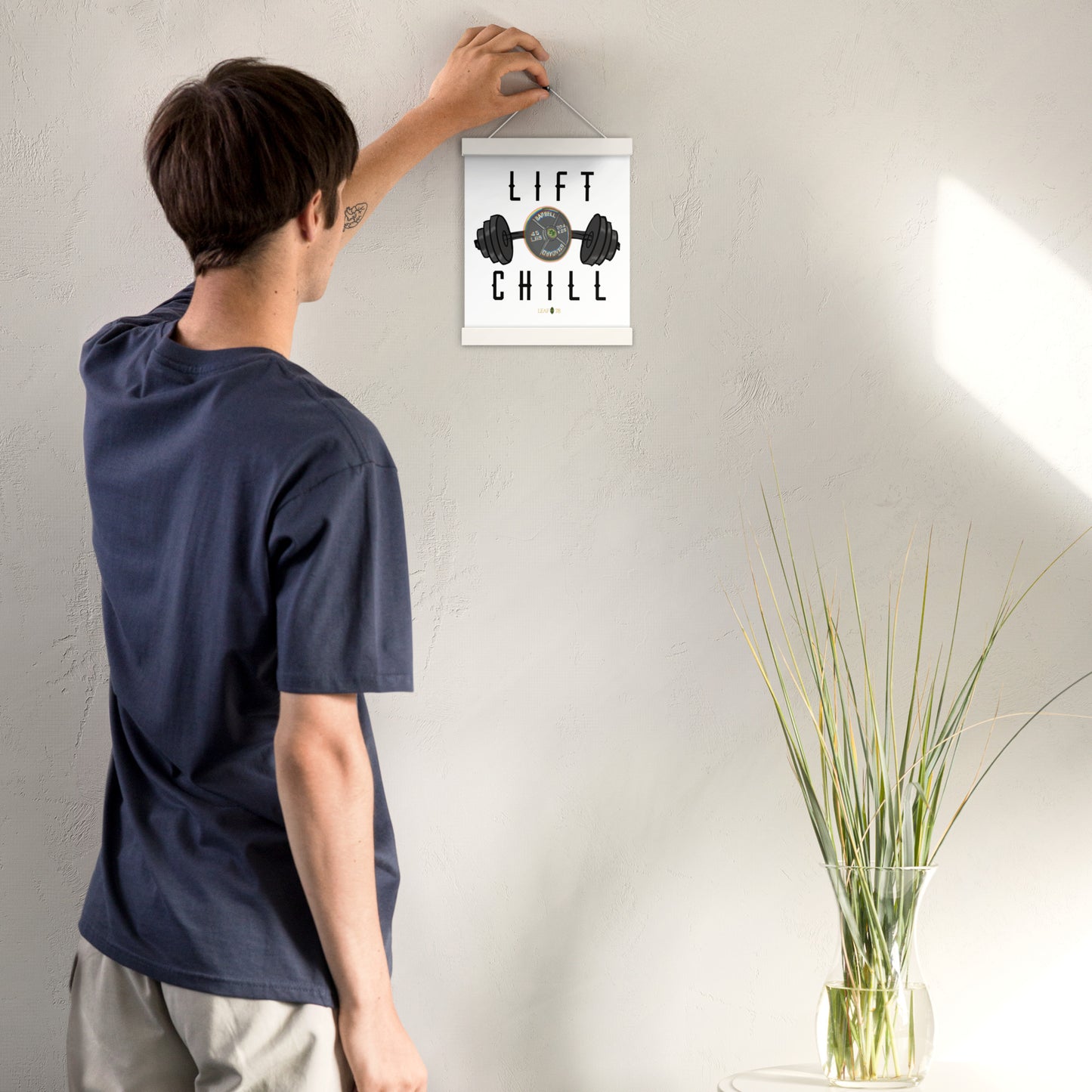 Lift n' Chill Poster with hangers