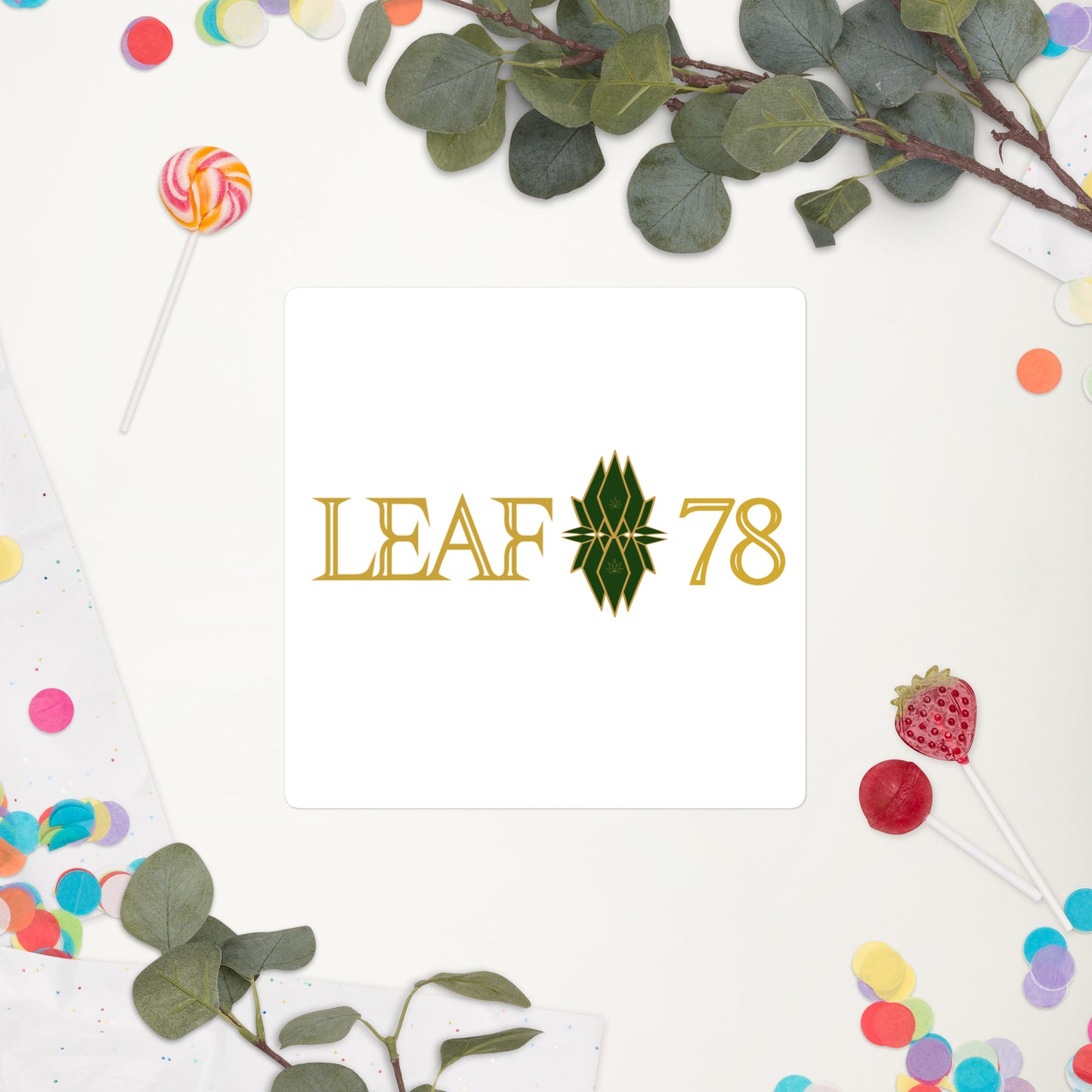 Leaf 78 Logo Bubble-free stickers