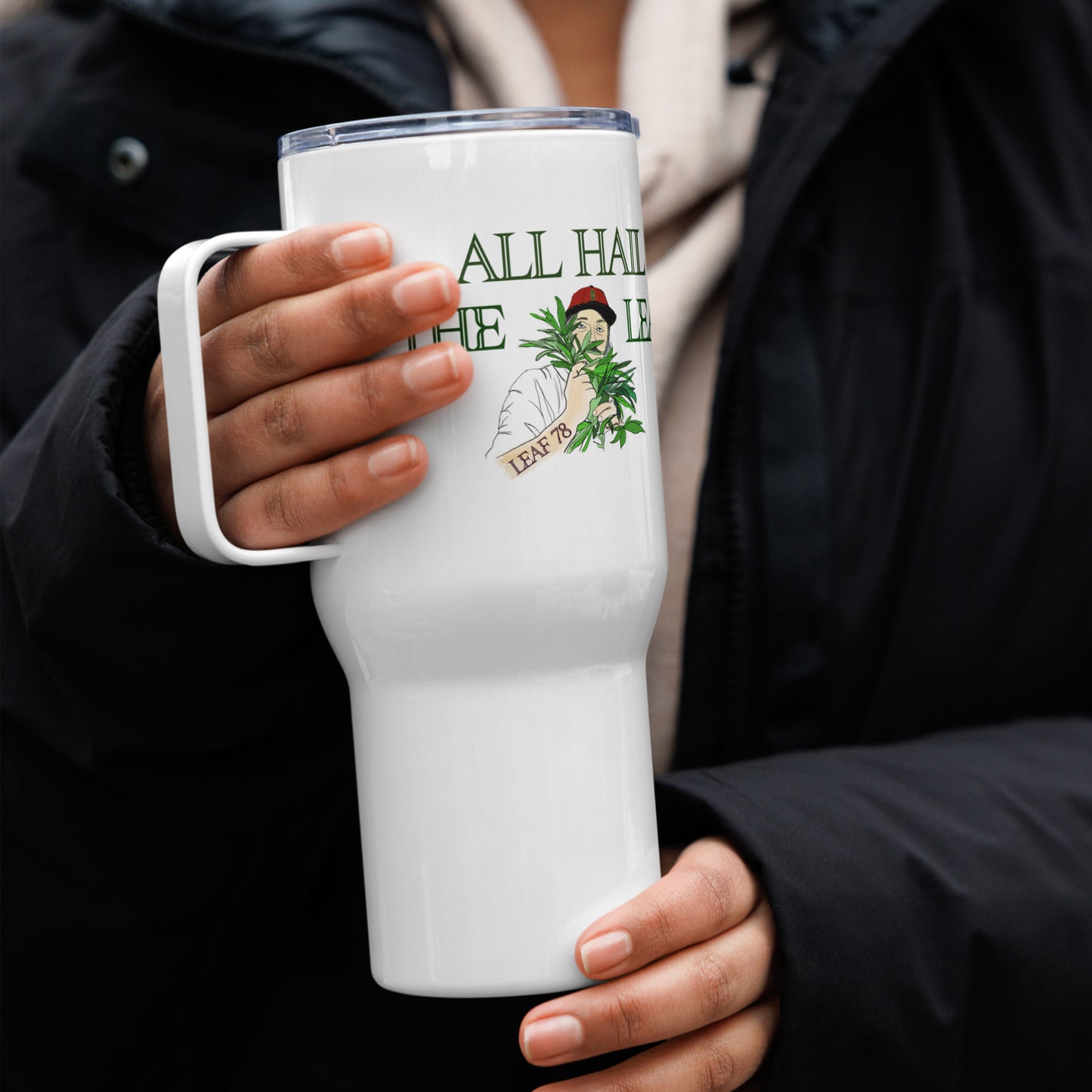 All Hail the Leaf Travel Mug