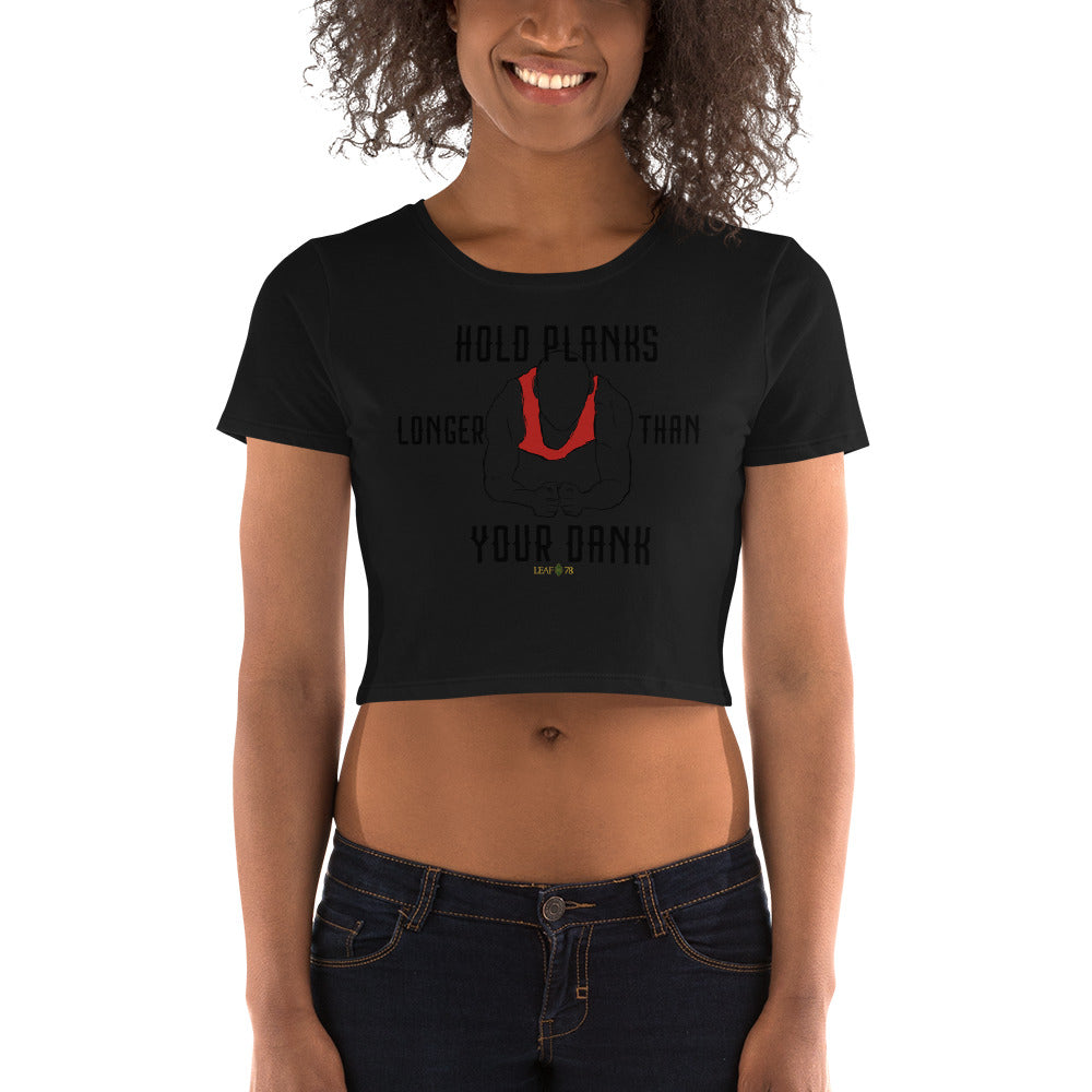 Hold Planks Crop Tee