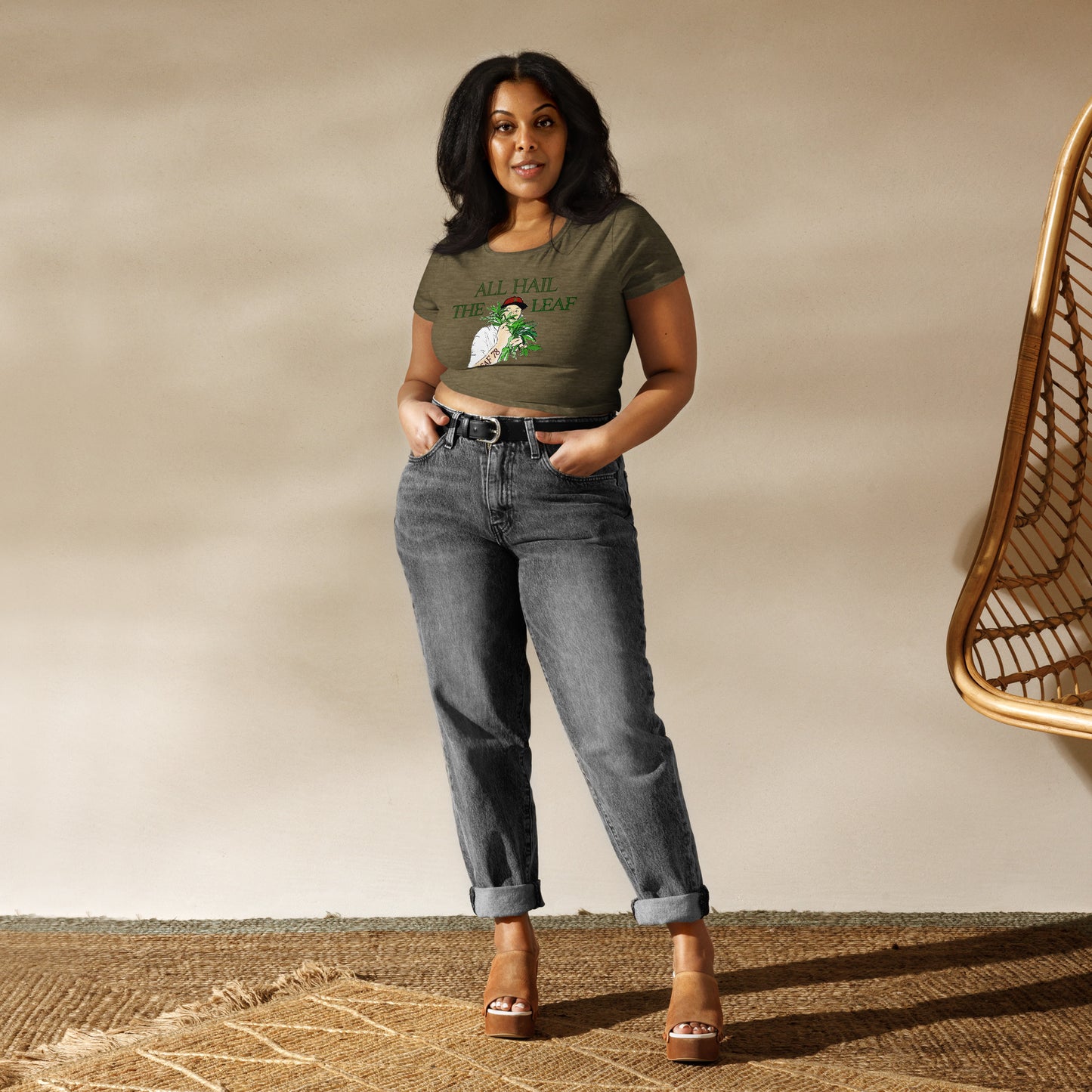 All Hail the Leaf Crop Tee