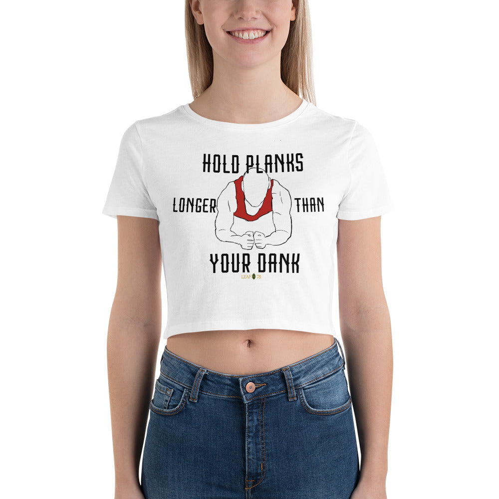 Hold Planks Crop Tee
