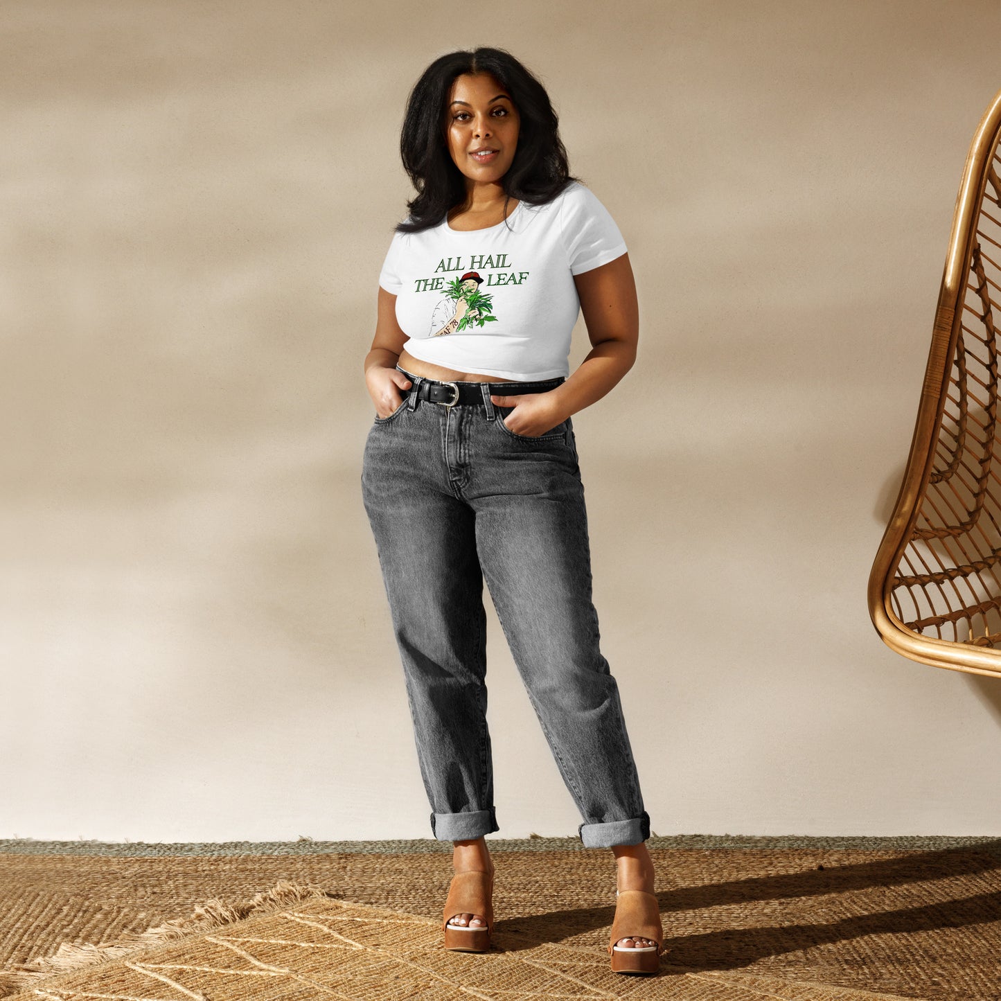 All Hail the Leaf Crop Tee