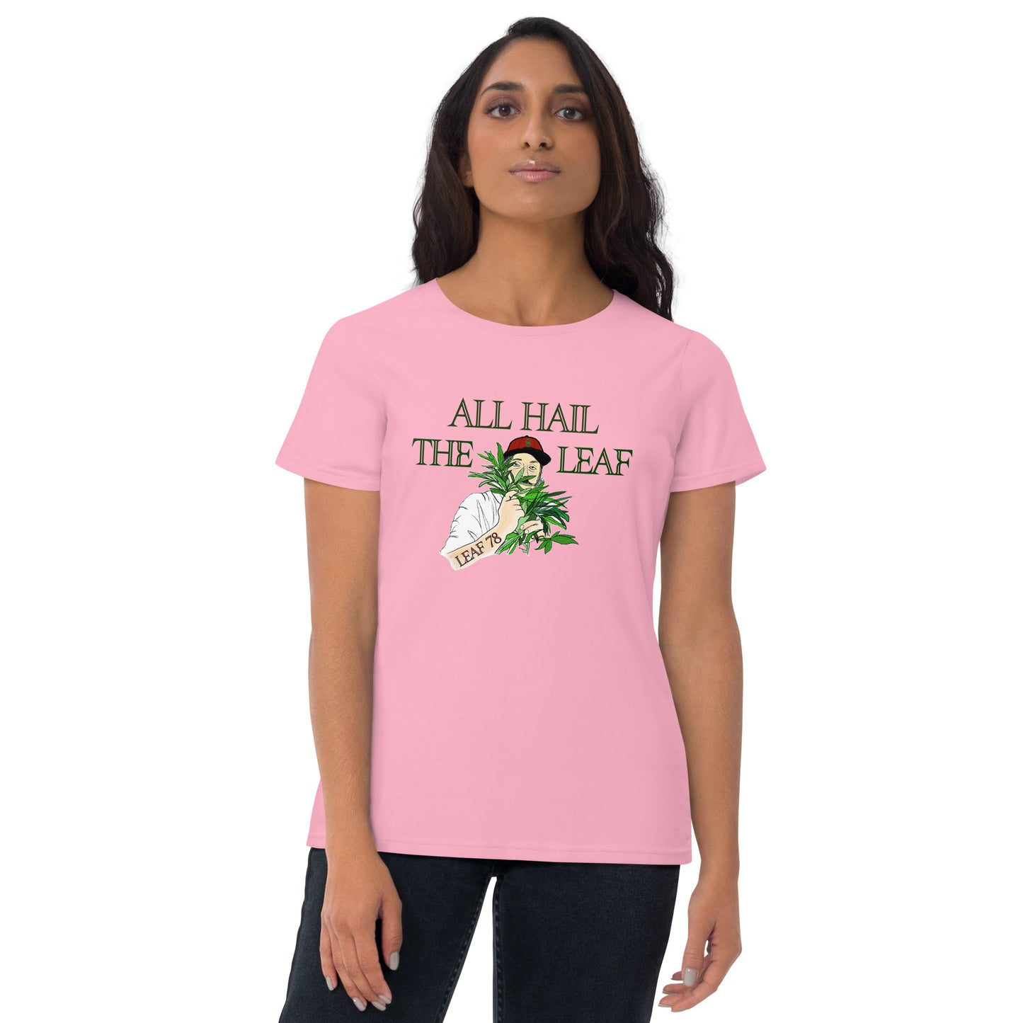 All Hail the Leaf Fitted short sleeve t-shirt