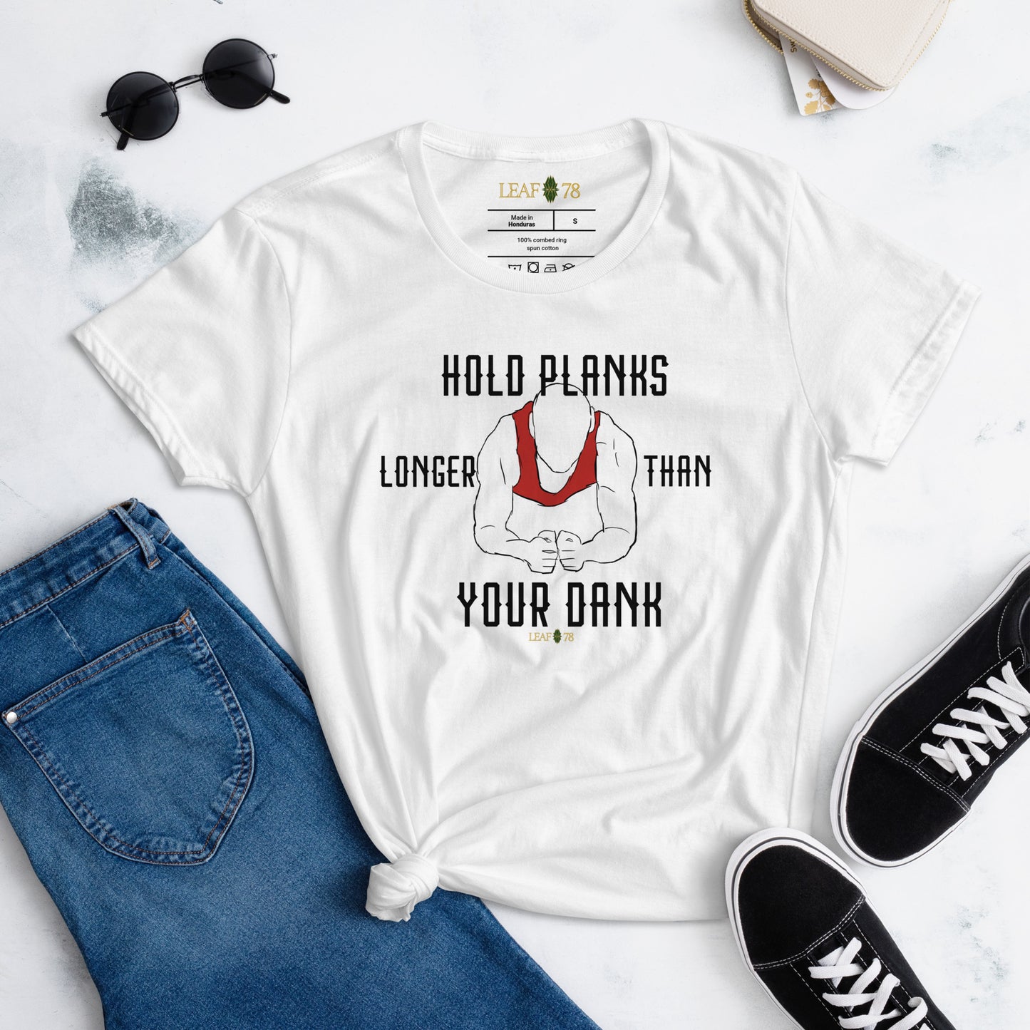 Hold Your Planks Fitted short sleeve t-shirt