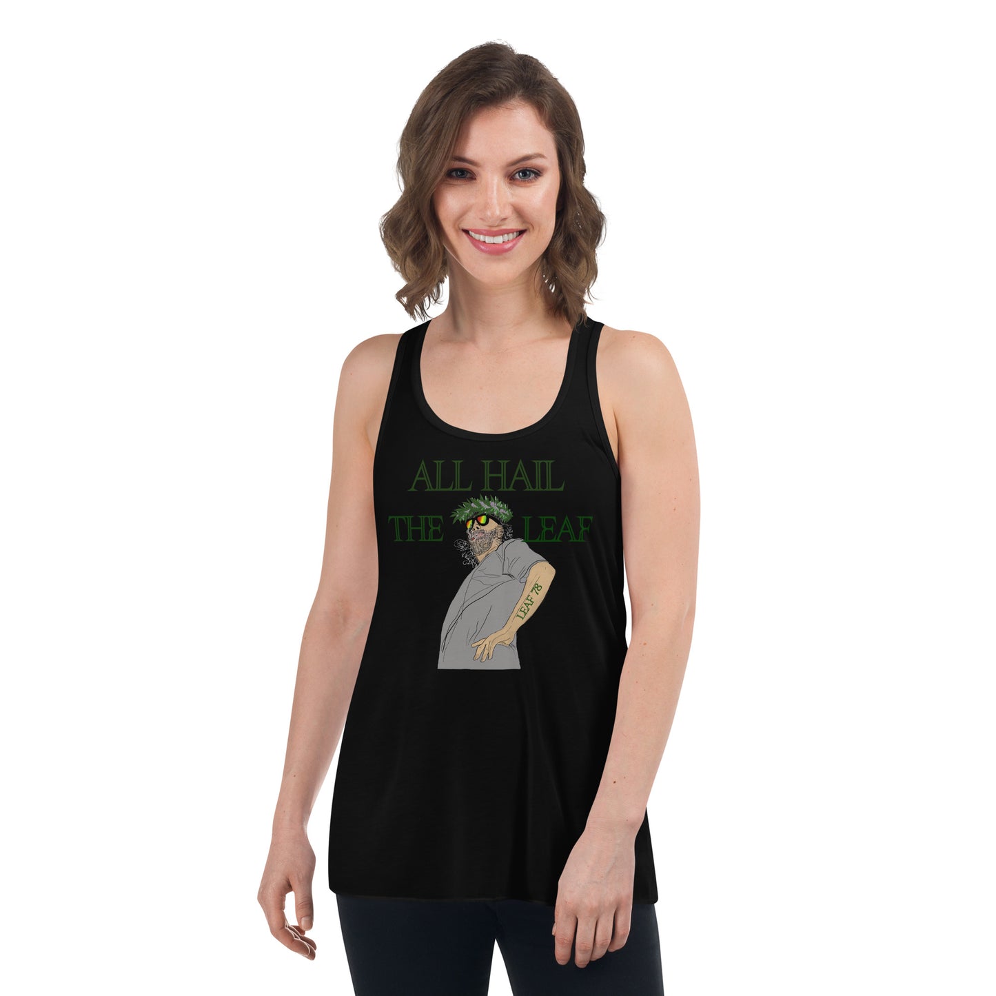 King of the Leaf Flowy Racerback Tank