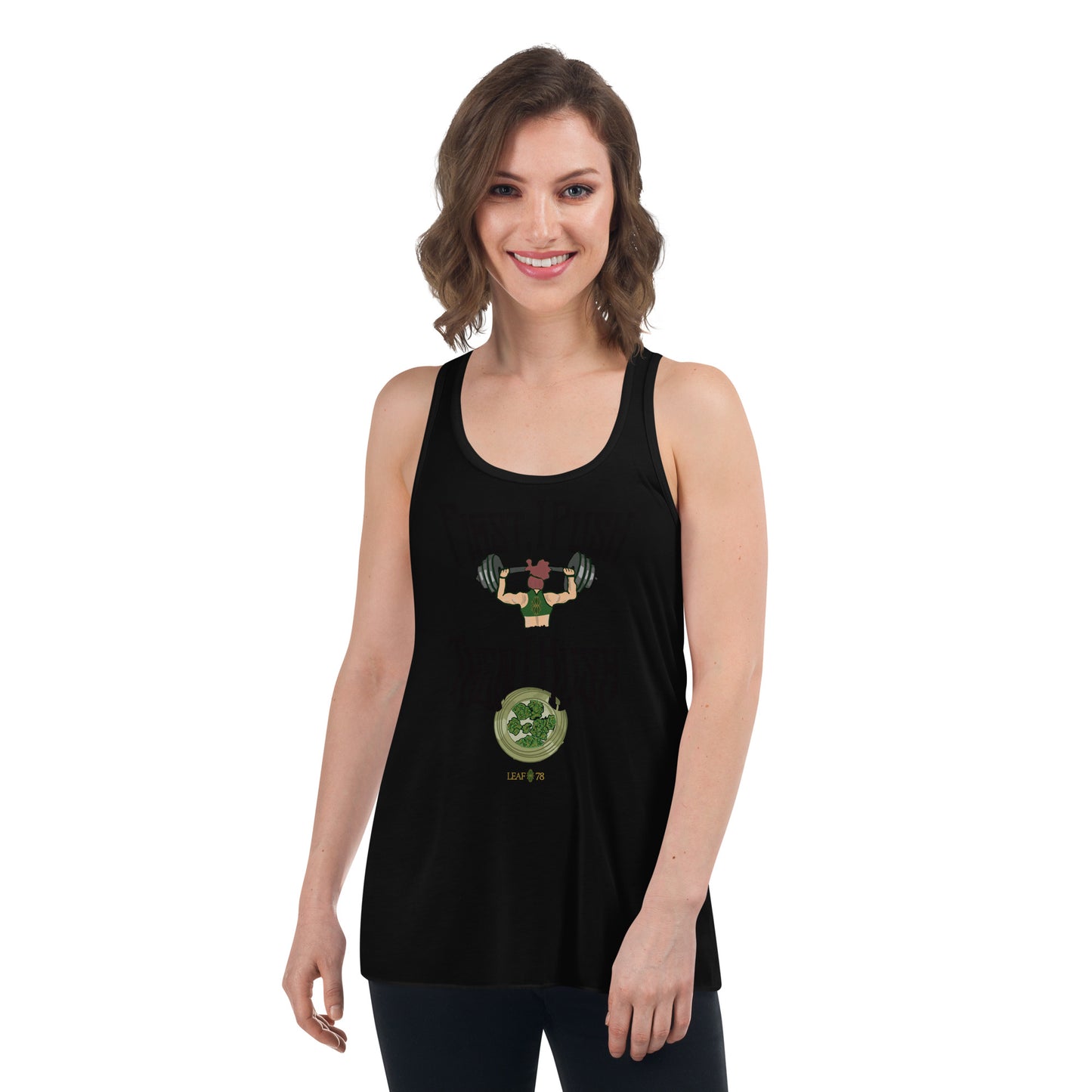 Push Then Kush Flowy Racerback Tank