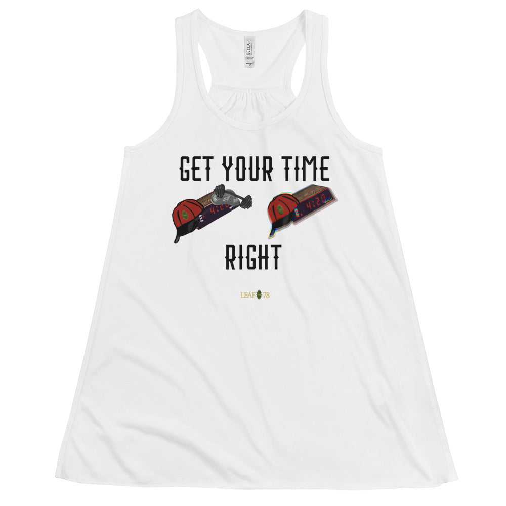 Get Your TIme Right Flowy Racerback Tank