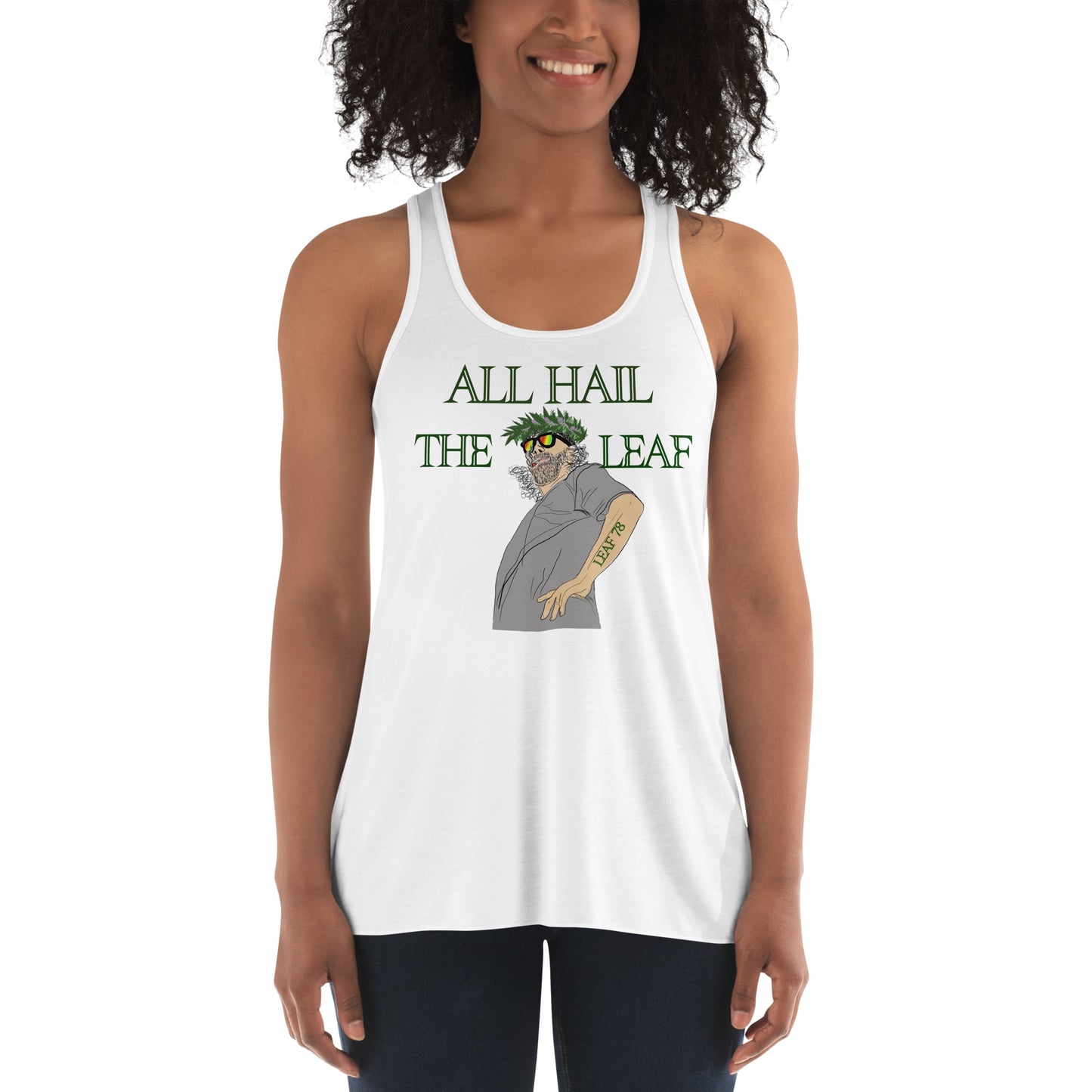 King of the Leaf Flowy Racerback Tank
