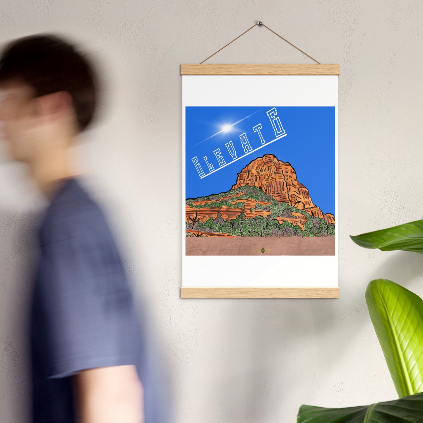 Elevate Poster with hangers