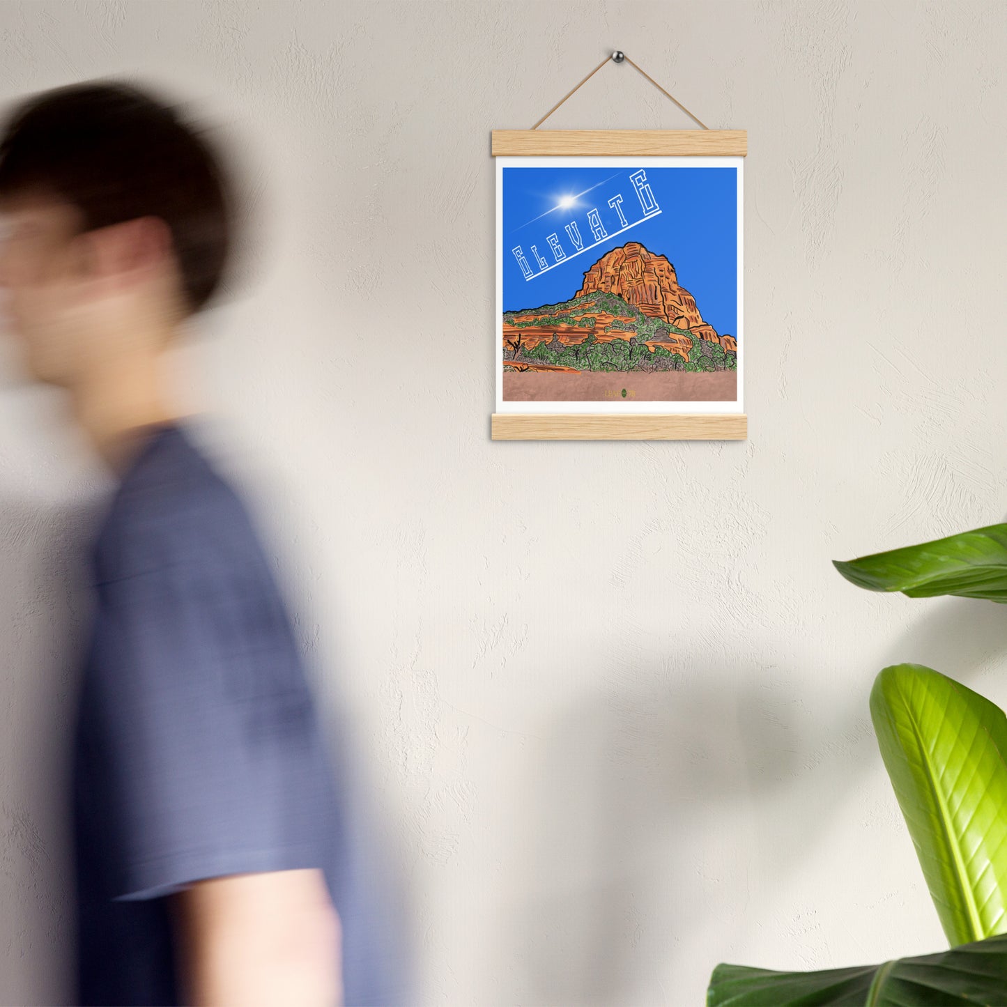 Elevate Poster with hangers