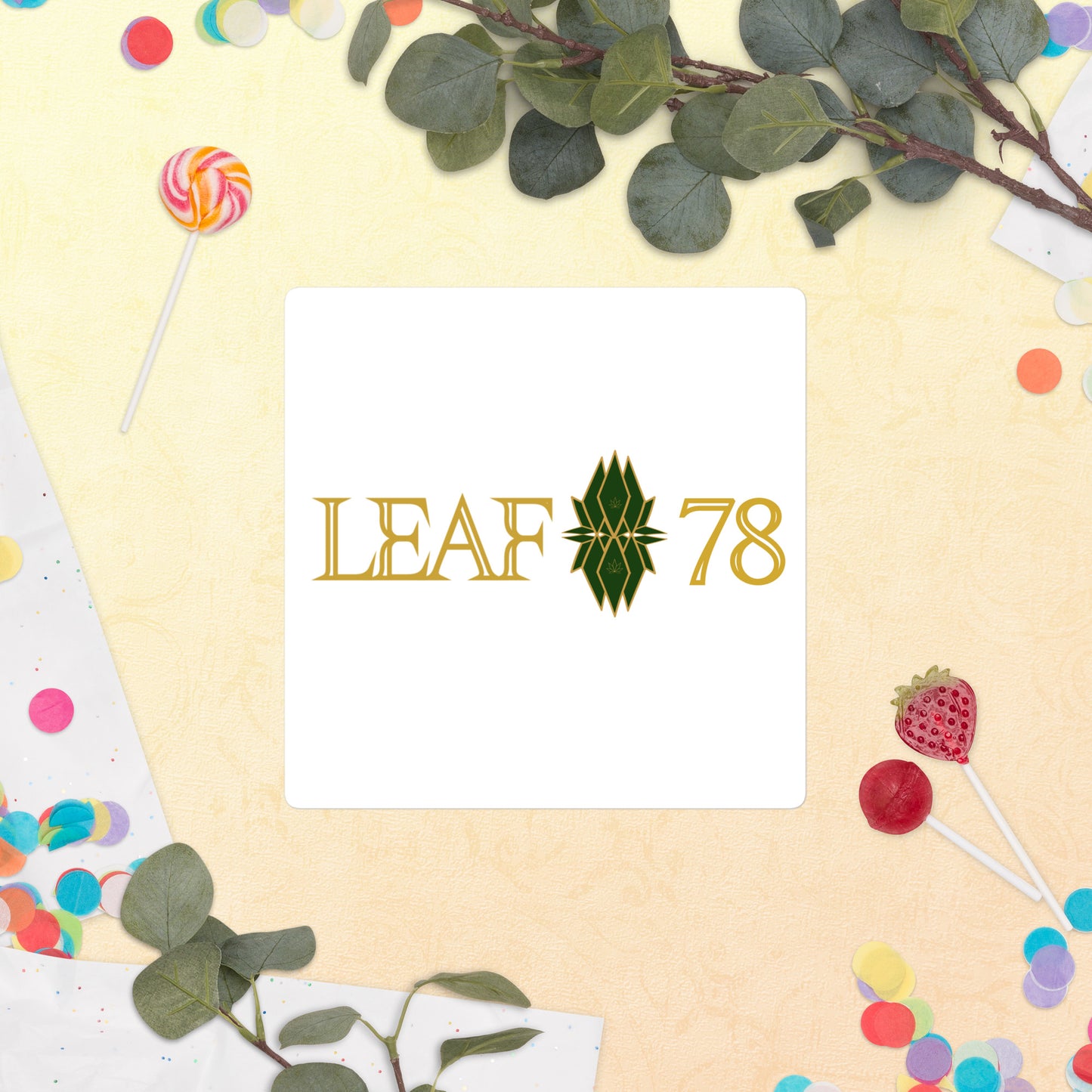 Leaf 78 Logo Bubble-free stickers