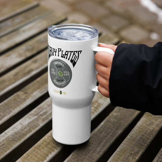 Heavy Plates Toking Eighths Travel mug with a handle