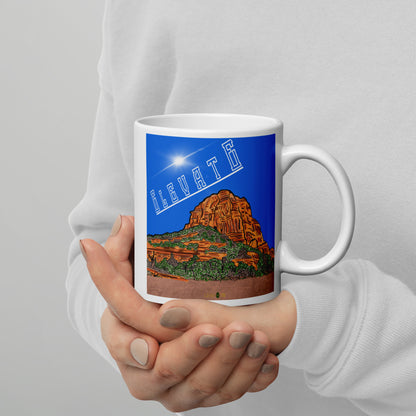 Elevate White glossy mug