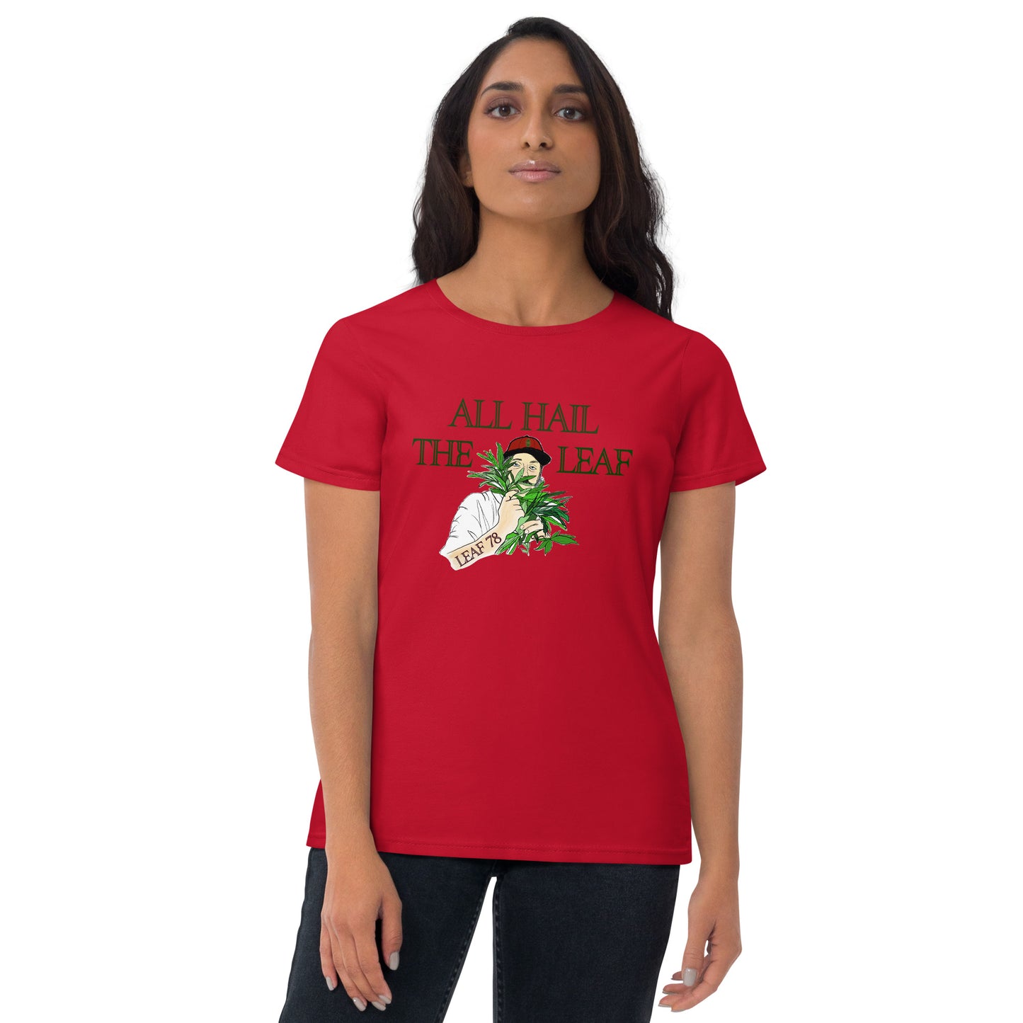 All Hail the Leaf Fitted short sleeve t-shirt
