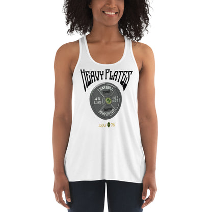 Heavy Plates Toking Eighths Flowy Racerback Tank