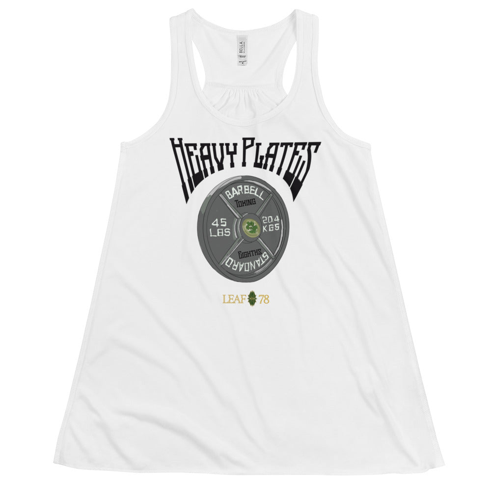 Heavy Plates Toking Eighths Flowy Racerback Tank